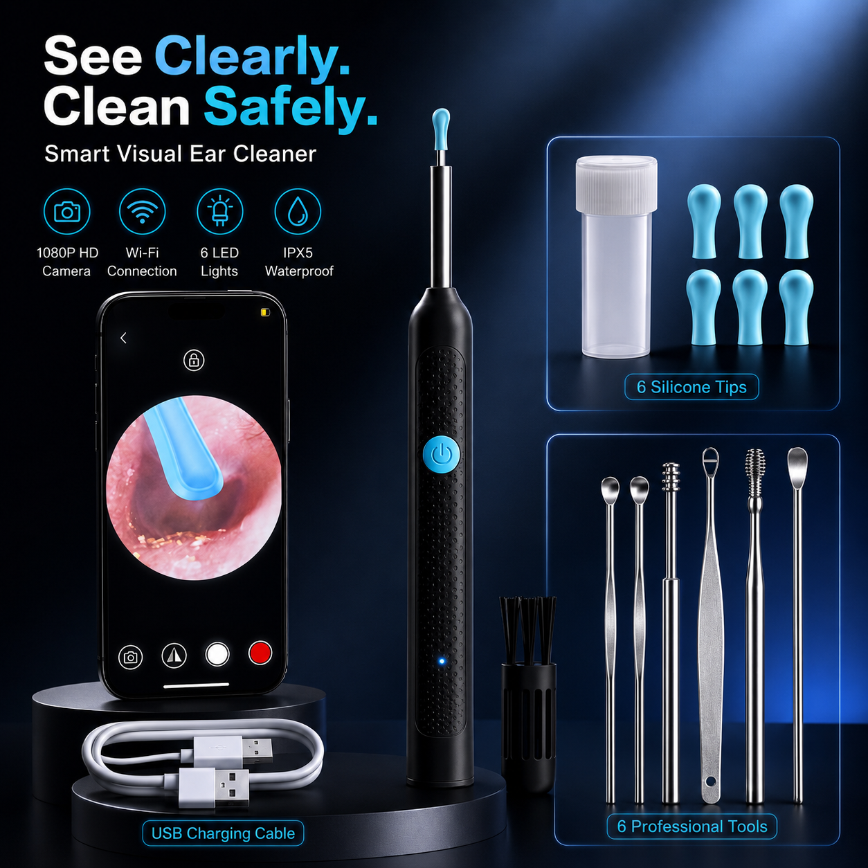 Smart Ear Wax Cleaner β Safe and Effective Ear Cleaning Tool for Personal Hygiene